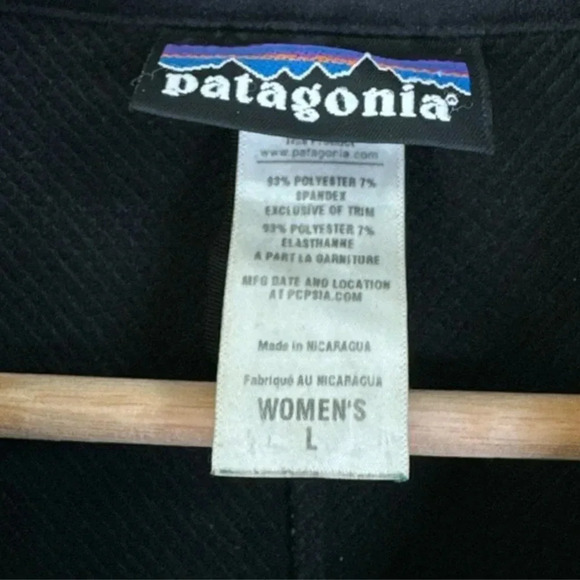 Patagonia Adze Jacket Full Zip Soft Shell Black Color - Picture 9 of 12